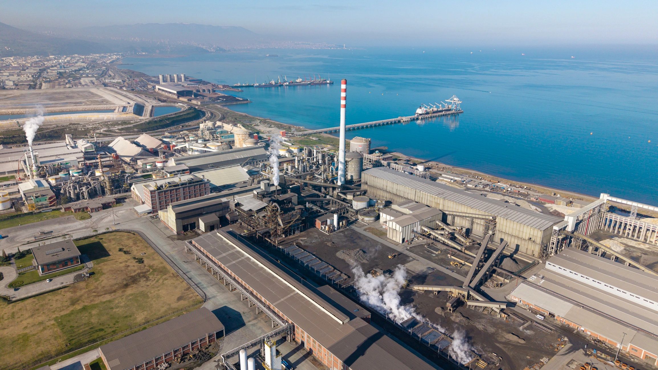 Large industrial facility serving steelmaking operations