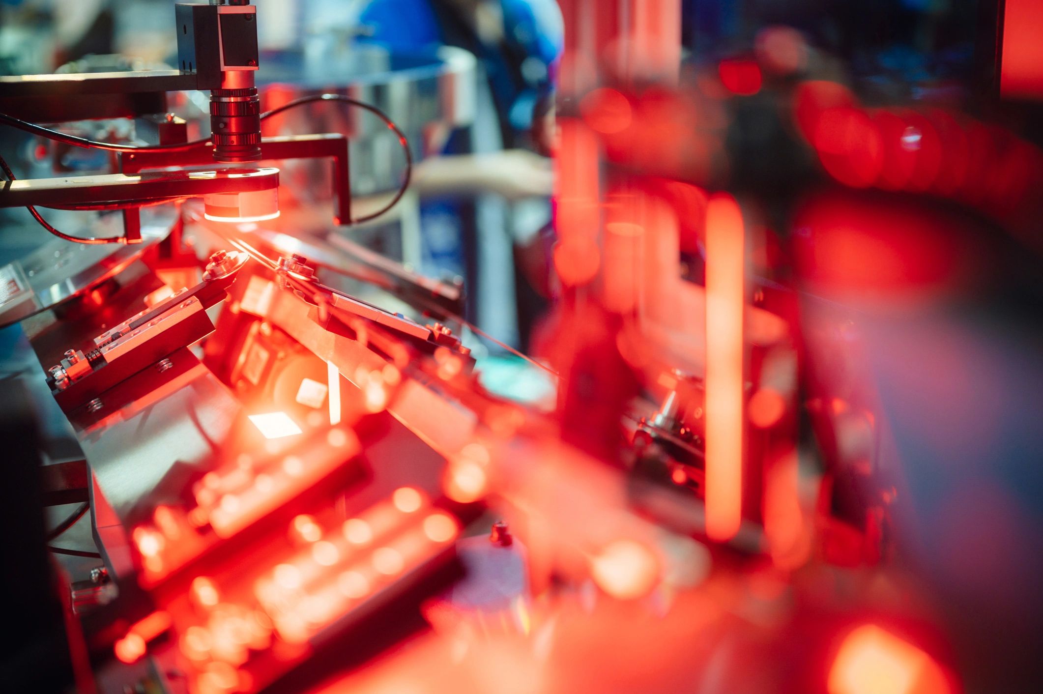Precision industrial inspection equipment representing technical quality control